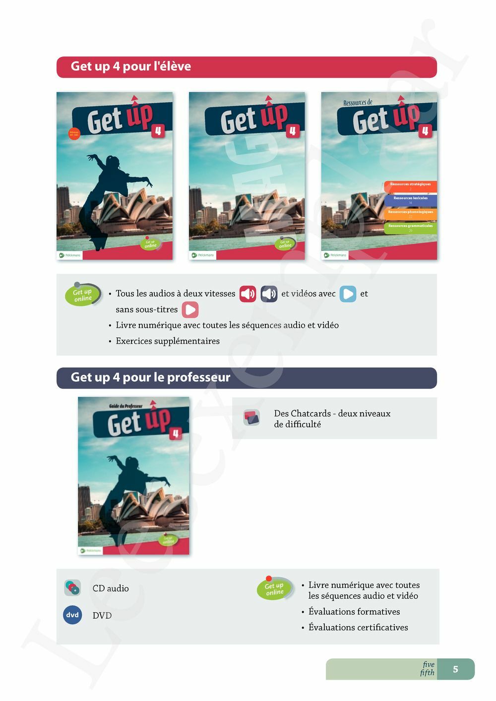 Preview: Get up 4 Livre de l'élève (MAG, livret ressources et Pelckmans Portail inclus)