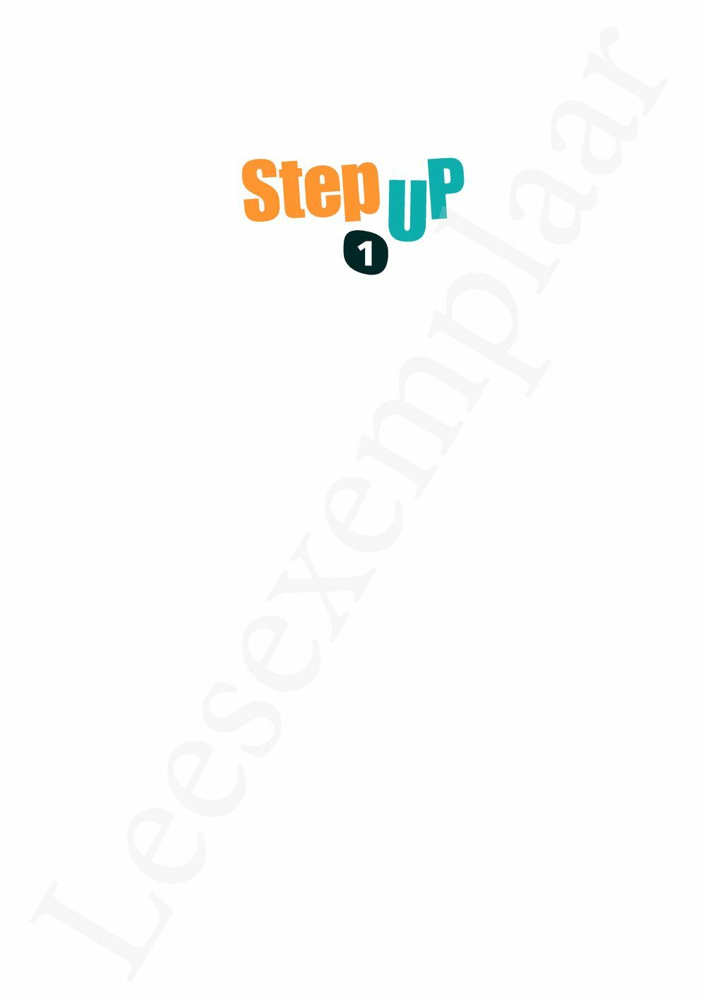 Preview: Step up 1 Livre de l'élève (MAG, livret ressources, Pelckmans Portail inclus)