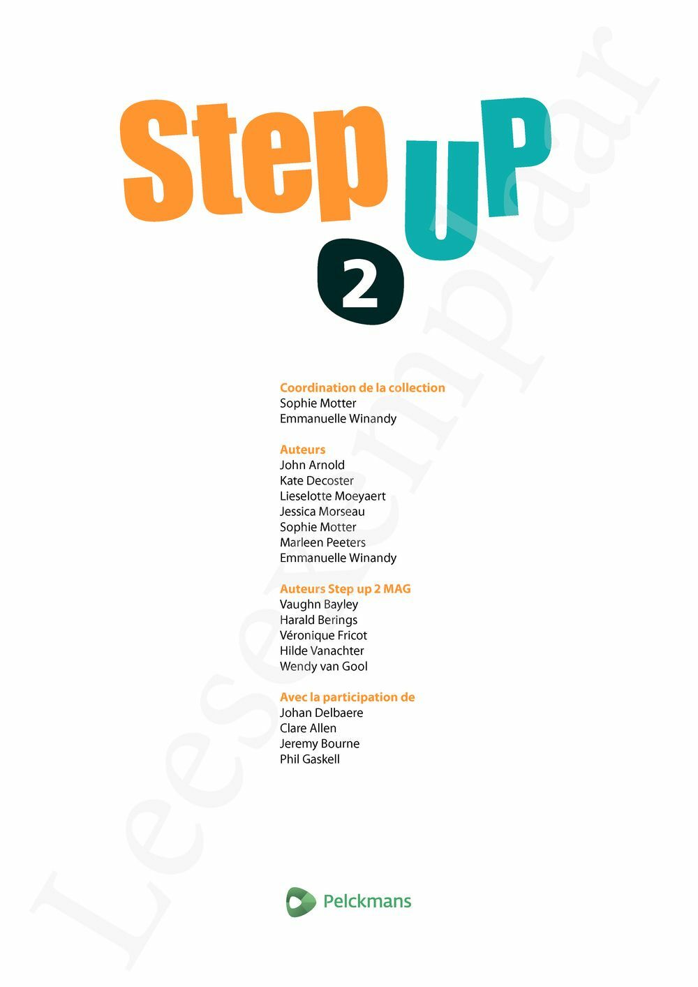 Preview: Step up 2 Livre de l'élève (Pelckmans Portail inclus)