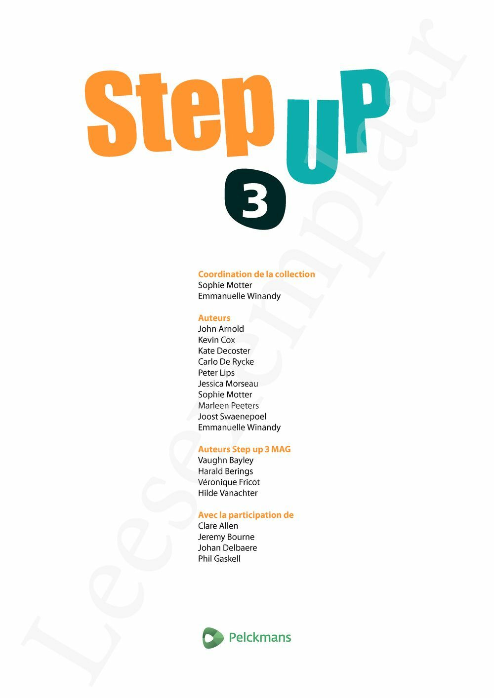 Preview: Step up 3 Livre de l'élève (Pelckmans Portail inclus)