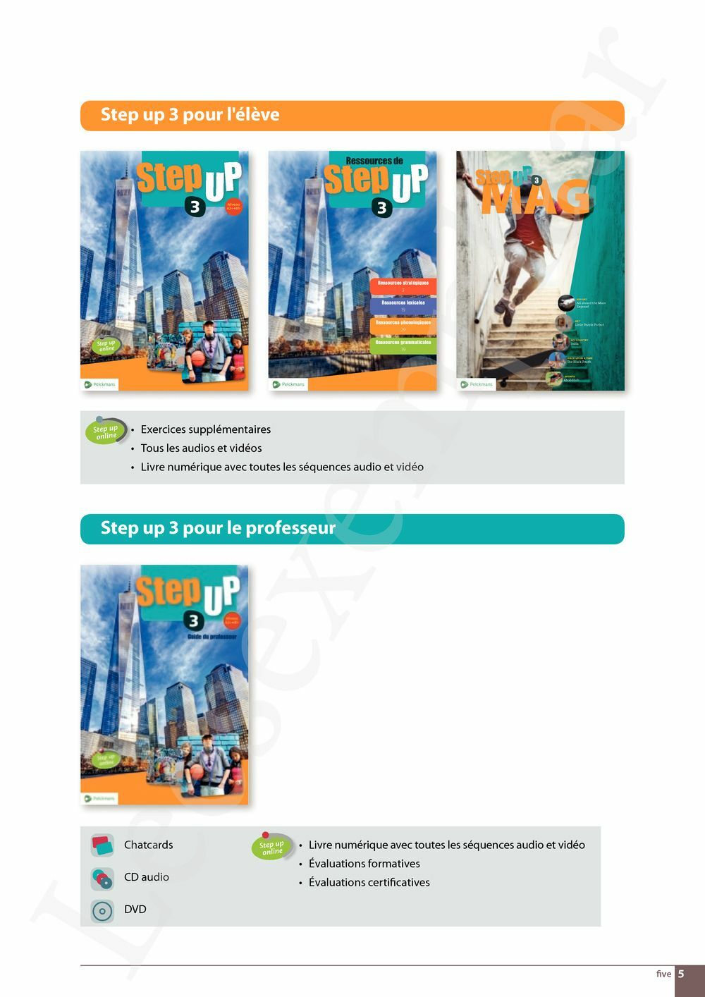 Preview: Step up 3 Livre de l'élève (Pelckmans Portail inclus)