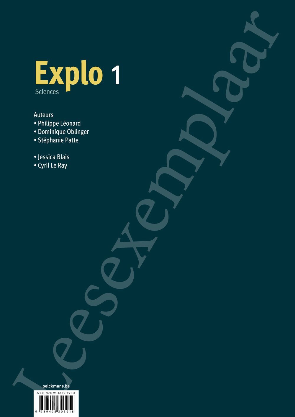 Preview: Explo Sciences 1 Livre de l'élève (Pelckmans Portail inclus)