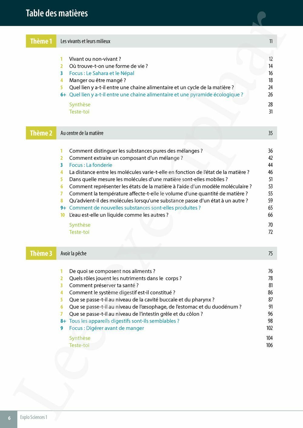 Preview: Explo Sciences 1 Livre de l'élève (Pelckmans Portail inclus)